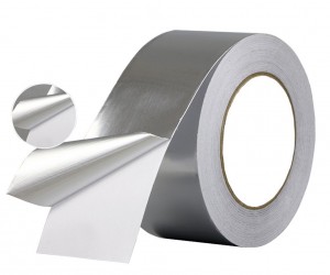 ສີທົນຄວາມຮ້ອນ Aluminum Tape ຟໍກັບ Nonconductive ກາວສໍາລັບ EMI Shielding