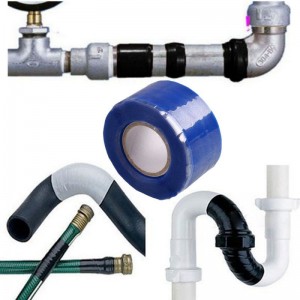 Vattentät Självhäftande Silicone Ruber Repair Tape för vattenledning och kabel Seal flex band.