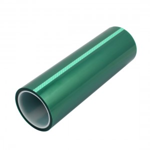 Haute température Ruban PET vert En polyester et silicone pour revêtement en poudre et Masking