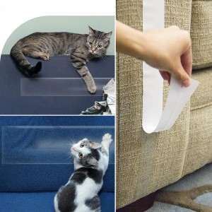 Anti-Scratch Cat Training Tape Double Sided Sticky Cat Scratch Deterrent Tape Save Your Furniture