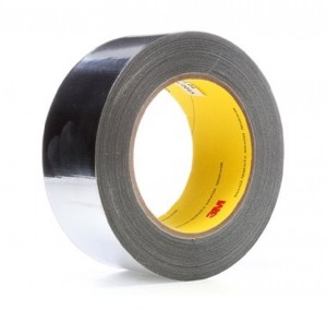 3M363L High Temperature Aluminum Foil Glass Cloth Tape Wrap Over Insulation Cables