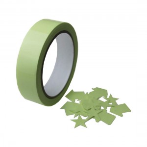 PET PVC azul Fotoluminescente Film Tape Glow in escuro para Emergency Exit Signage