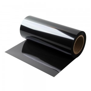 fosco ultra-fino de cor preta impressão digital anti-película de PET com fita adesiva de um único revestido facilitar o dissipador de calor e luz sombreamento de equipamento electrónico mais fino