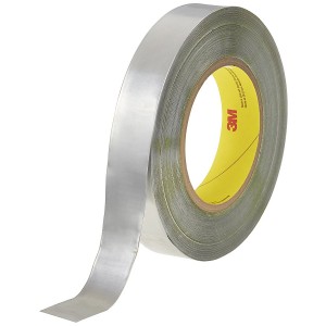 3M363L High Temperature Aluminum Foil Glass Cloth Tape Wrap Over Insulation Cables
